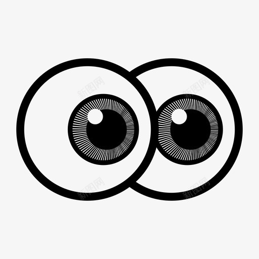 眼睛眼球找到图标svg_新图网 https://ixintu.com 找到 看 眼球 眼睛
