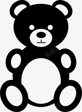 泰迪熊宝宝孩子图标图标