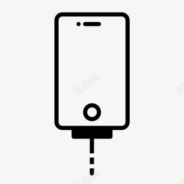 iphone智能手机手机充电器图标图标