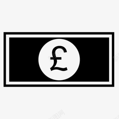 英镑钞票英式图标图标