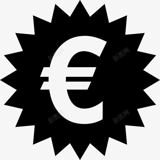 欧元货币价格价值图标svg_新图网 https://ixintu.com 价值 价格 欧元 货币