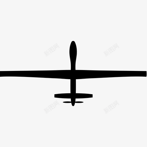 无人机飞机军用图标svg_新图网 https://ixintu.com 军用 捕食者 无人机 无人驾驶 监视 飞机