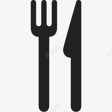 银器餐食午餐图标图标