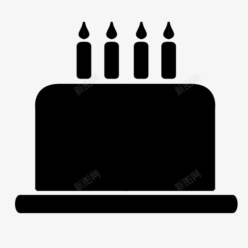 生日蛋糕蜡烛庆祝图标svg_新图网 https://ixintu.com 巧克力 庆祝 派对 甜点 生日蛋糕 蜡烛