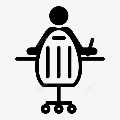 写字台绘图办公椅图标svg_新图网 https://ixintu.com 人 写字台 办公椅 工作空间 绘图 铅笔