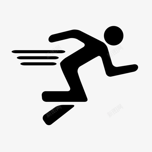 跑步锻炼快速图标svg_新图网 https://ixintu.com 快速 男子跑步 百米赛跑 短跑 赛跑 跑步 锻炼