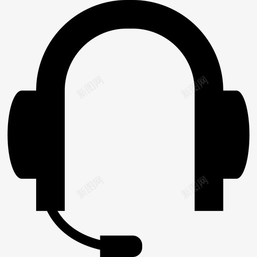 耳机变型带麦克风工具和器具音乐和声音2图标svg_新图网 https://ixintu.com 工具和器具 带麦克风 耳机变型 音乐和声音2