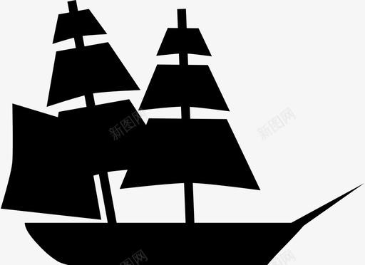 帆船水理货海水手图标svg_新图网 https://ixintu.com 帆船 水 水手 海 海洋 海盗 理货