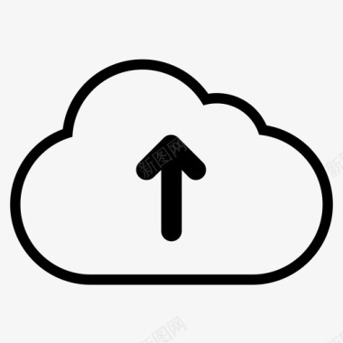 云上传天空技术图标图标