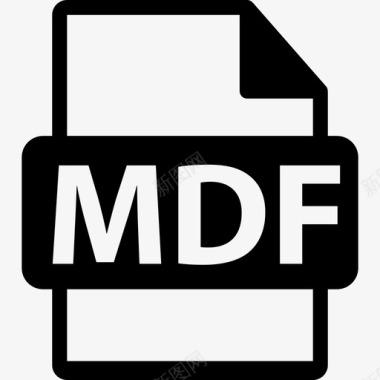 MDF图标格式文件格式文本图标