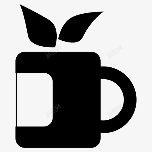 苹果汁营养天然图标svg_新图网 https://ixintu.com 健康 天然 提取物 有机 杯子 苹果汁 营养 饮料 马克杯