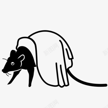 蒙着的老鼠动物博世图标图标