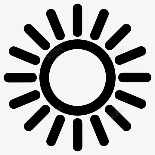 太阳能量热量炎热天空图标svg_新图网 https://ixintu.com 夏天 天气 天空 太阳 温暖 炎热 热量 能量