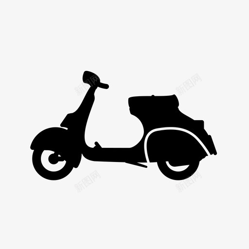 滑板车自行车城市意大利摩托车图标svg_新图网 https://ixintu.com vespa 城市 意大利 摩托车 滑板车 自行车