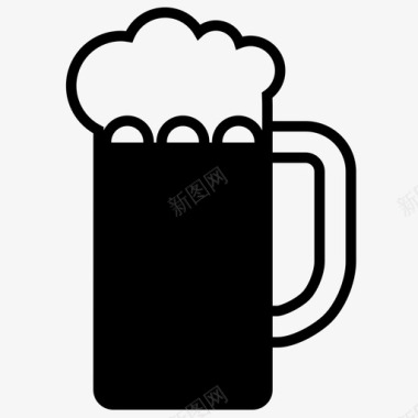 啤酒酒精酒吧酒类饮料图标图标