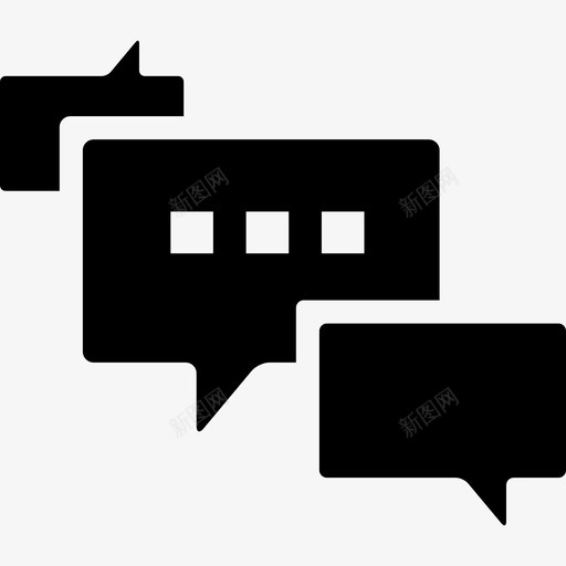 对话交流谈话图标svg_新图网 https://ixintu.com 交流 对话 留言 聊天 语音泡泡 谈话