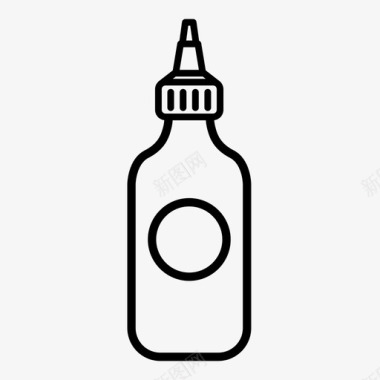 辣酱瓶子调味品图标图标