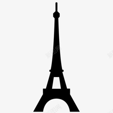 埃菲尔铁塔建筑法国地标巴黎图标图标