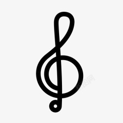 高音歌曲音乐音符歌曲图标高清图片