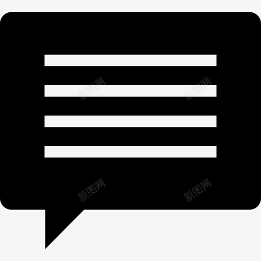 评论聊天反馈图标svg_新图网 https://ixintu.com 反馈 听 打字 文字 聊天 评论 说