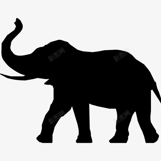 大象野生动物象牙图标svg_新图网 https://ixintu.com 动物 动物园 大象 大象耳朵 房间里的大象 狩猎 自然 象牙 野生动物
