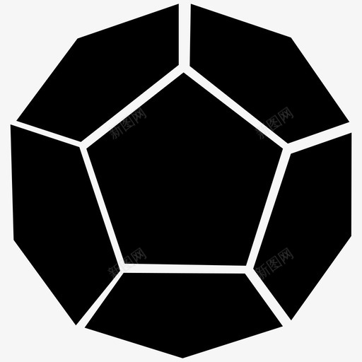 骰子几何学非立方图标svg_新图网 https://ixintu.com 几何学 柏拉图式立体 非立方 骰子