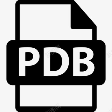 PDB图标文件格式界面文件格式文本图标