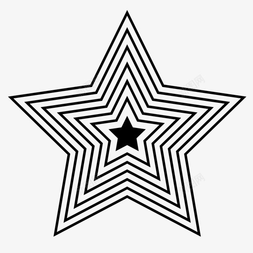 星星图案最爱图标svg_新图网 https://ixintu.com 图案 形状 星星 最爱 条纹
