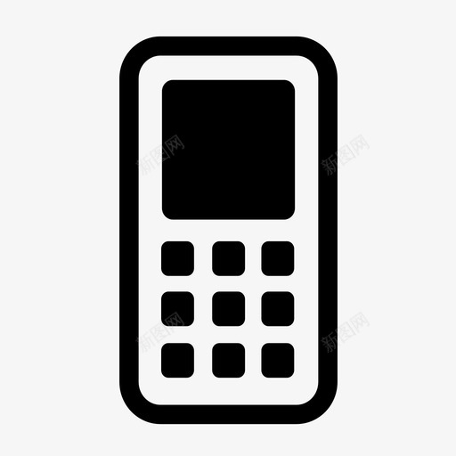 手机特色手机移动设备图标svg_新图网 https://ixintu.com 手机 特色手机 电话 移动设备