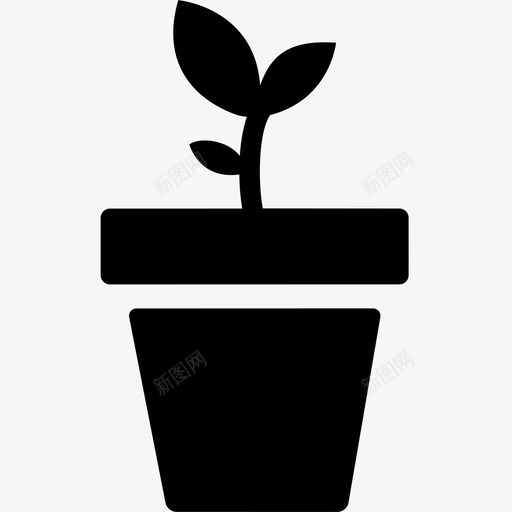 植物花园园艺图标svg_新图网 https://ixintu.com 园艺 幼苗 植物 植物盆栽 自然 花园