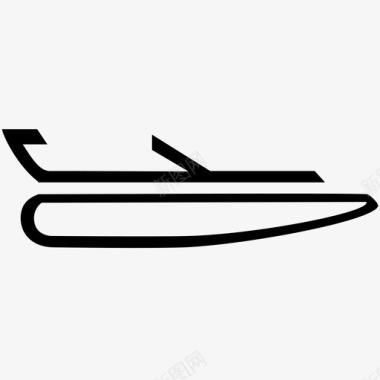 船喷气艇摩托艇图标图标