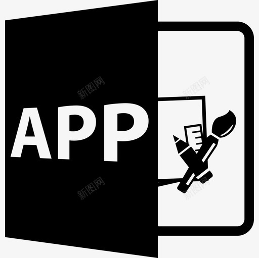 应用程序文件格式符号技术文件格式样式图标svg_新图网 https://ixintu.com 应用程序文件格式符号 技术 文件格式样式