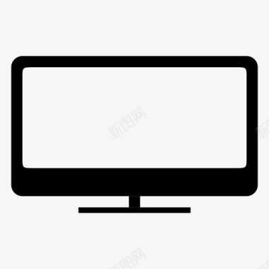电视平板电视液晶显示器图标图标
