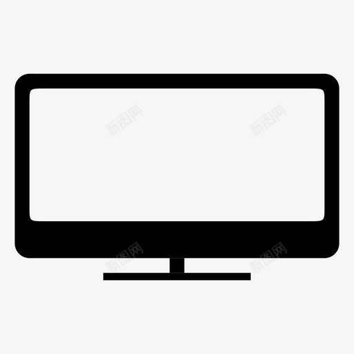 电视平板电视液晶显示器图标svg_新图网 https://ixintu.com 宽屏显示器 平板电视 技术 显示器 液晶显示器 电视