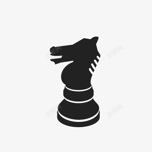 骑士棋类游戏国际象棋图标svg_新图网 https://ixintu.com 国际象棋 棋类游戏 骑士