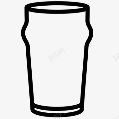 品脱玻璃杯啤酒啤酒杯图标图标