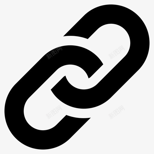 链环链条连接图标svg_新图网 https://ixintu.com 连接 链条 链环