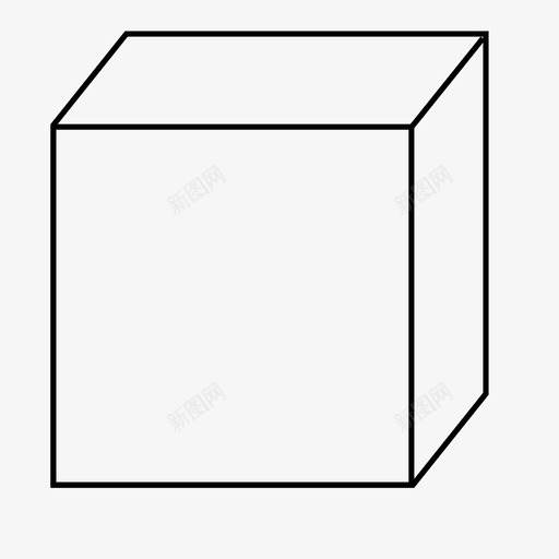 立方体长方体几何体图标svg_新图网 https://ixintu.com 几何体 形状 数学 正方形 立方体 长方体