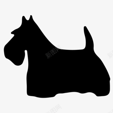 苏格兰梗动物狗宠物图标图标