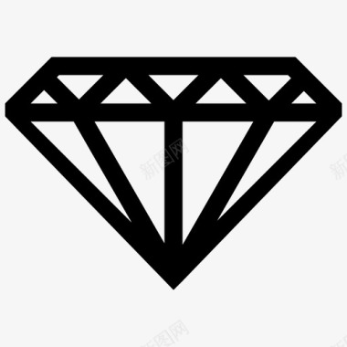 钻石贵重物品石头图标图标