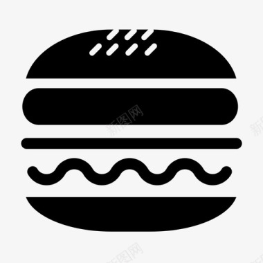 汉堡沙拉肉图标图标