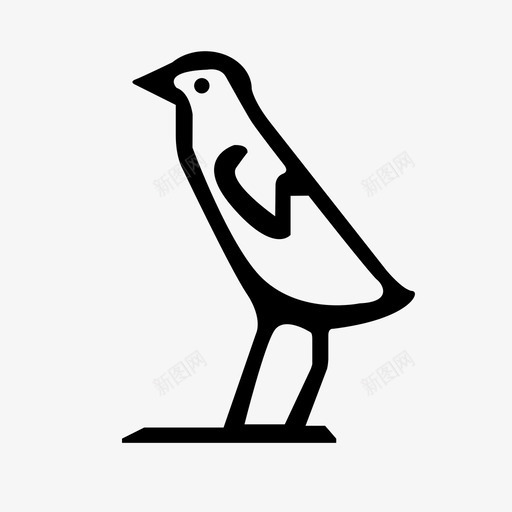 象形文字字母表古代图标svg_新图网 https://ixintu.com 书写 古代 埃及 字母表 符号 象形文字 通讯 鸟类