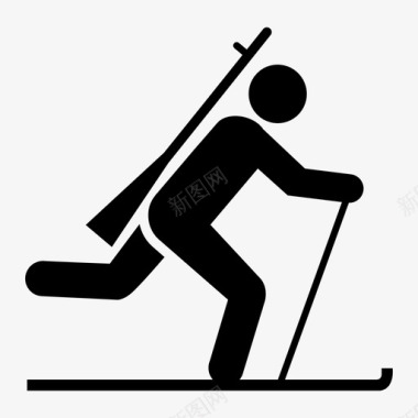 两项运动滑雪图标图标