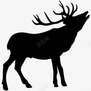 鹿动物巴伐利亚拜仁伯杰图标图标