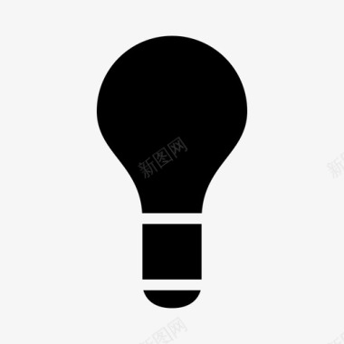 灯泡电性理念照明创新图标图标