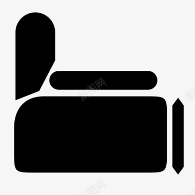 沙发椅子舒适坐椅图标图标