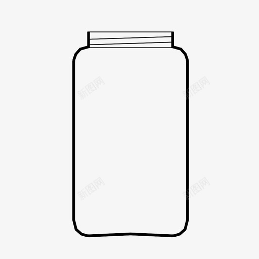 罐子容器空罐子图标svg_新图网 https://ixintu.com 回收 容器 玻璃 空罐子 罐子