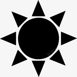 春天的能量太阳温暖夏天图标高清图片