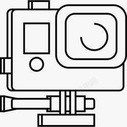 新闻镜头gopro照相机闪光灯图标高清图片
