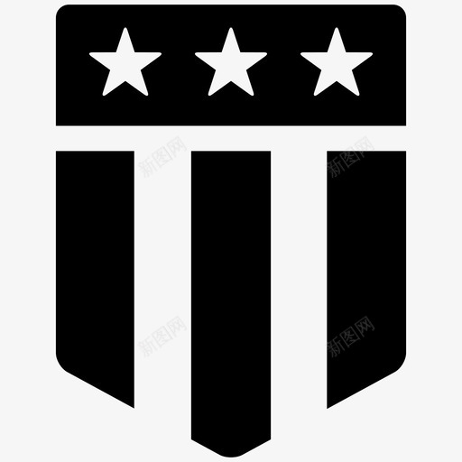 盾牌美国军队图标svg_新图网 https://ixintu.com 保护 军用LOGO 军队 徽章 星 盾牌 美国 荣誉